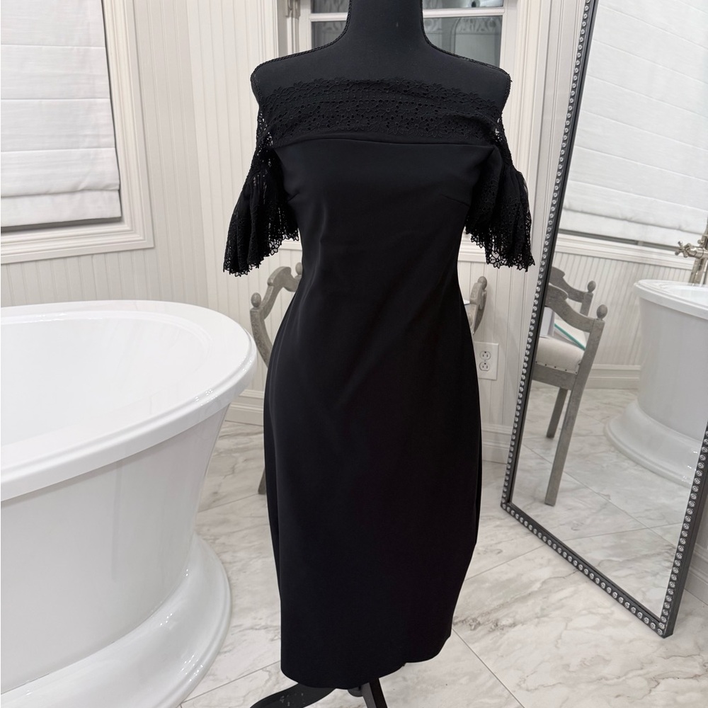 Chiara Boni Elegant Black Off-Shoulder Dress